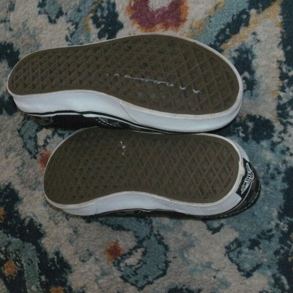 Vans Off The Wall Slip On Classic Checker Board Black & Gray Skate Sneakers ~ 3 - Picture 4 of 4
